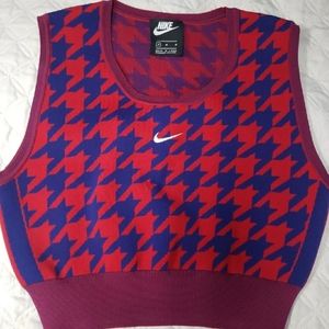 Checkered red crop top